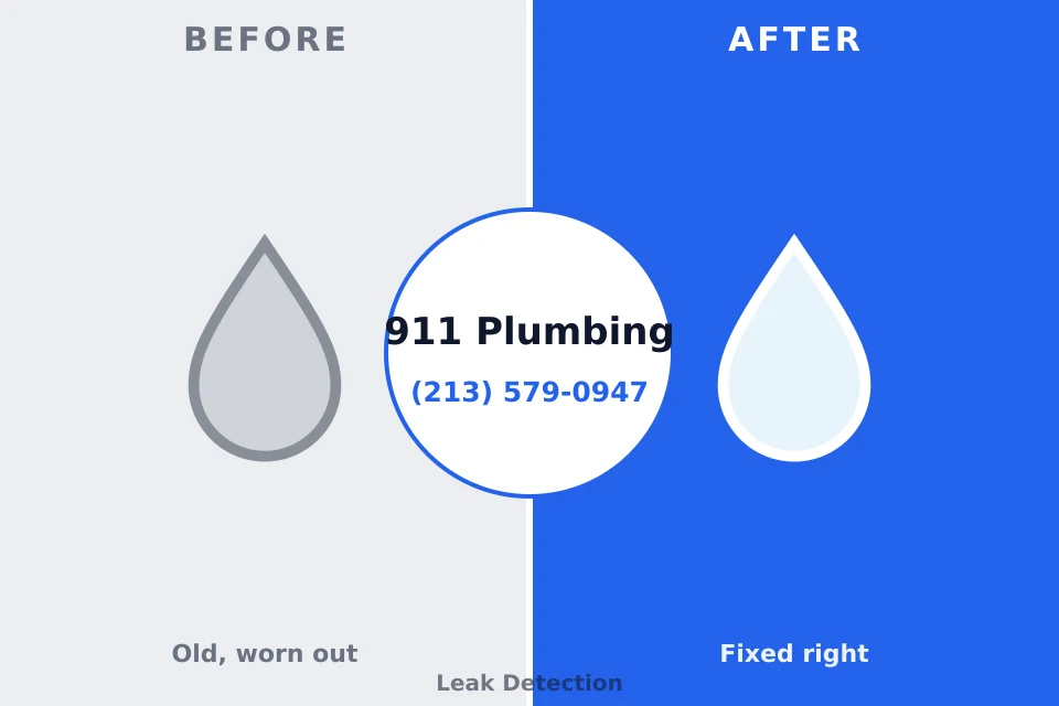 Before and after: plumbing repair Caliente, NV